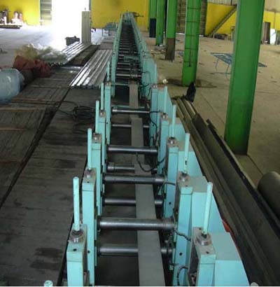 One of the longest roll forming machine(40 stations) supplied by Lesco 2005 Jordan 