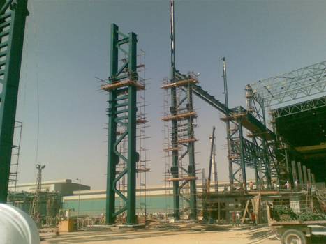 Steel building for steel mill supplied to Egypt 2009 